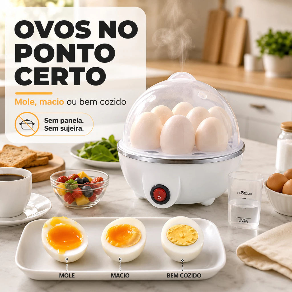 Cozedor de Ovos Elétrico para 7 Ovos Vale a Pena? Praticidade e Ponto Perfeito na Cozinha Cozedor de Ovos Elétrico para 7 Ovos Vale a Pena? Praticidade e Ponto Perfeito na Cozinha
