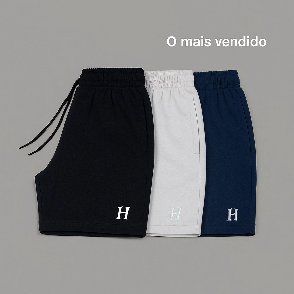 Kit 3 Bermudas Tactel Masculino com Elastano Vale a Pena? Análise do Achadinho da Shopee