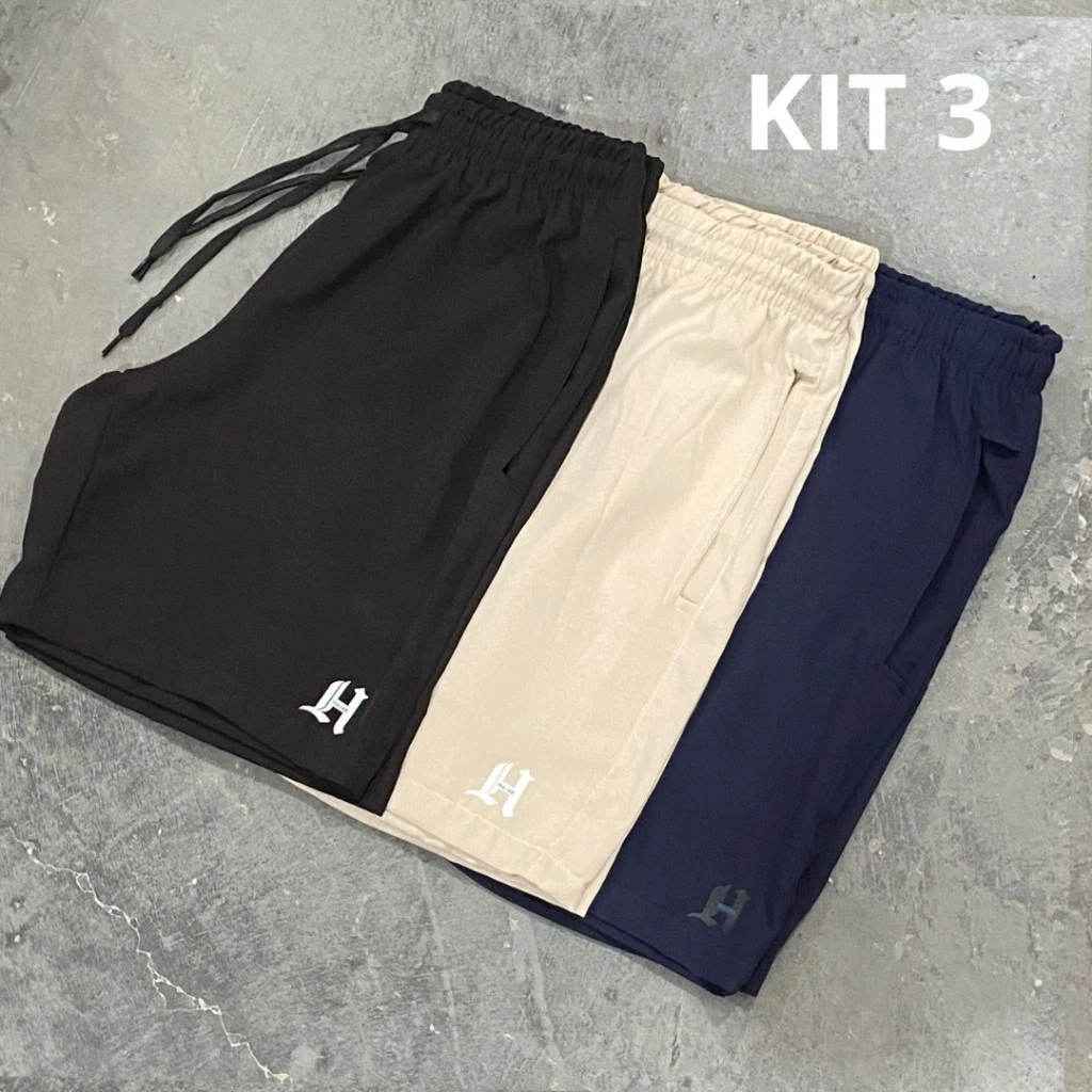 Kit 3 Bermudas Tactel Masculino com Elastano Vale a Pena? Análise do Achadinho da Shopee